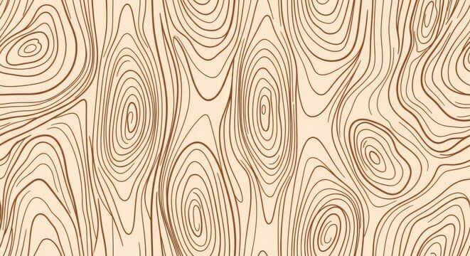 Stylized abstract wood grain pattern with swirling lines and concentric circles.