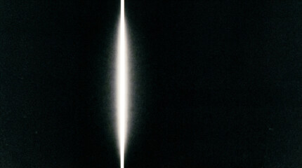 Abstract light beam in dark background, glowing vertical line. Minimalist sci-fi illumination, high contrast black texture © GraphicsWorld