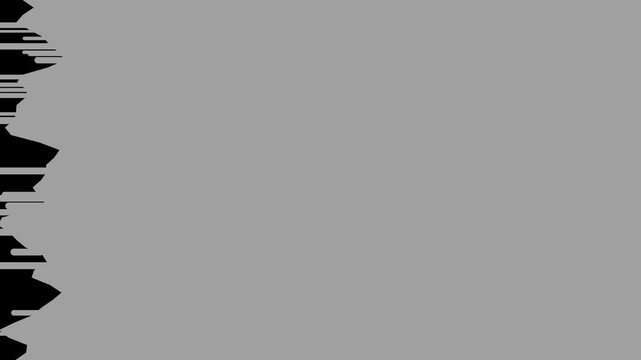 Gray brush stroke wipe transition painting across screen, transparent background loop animation