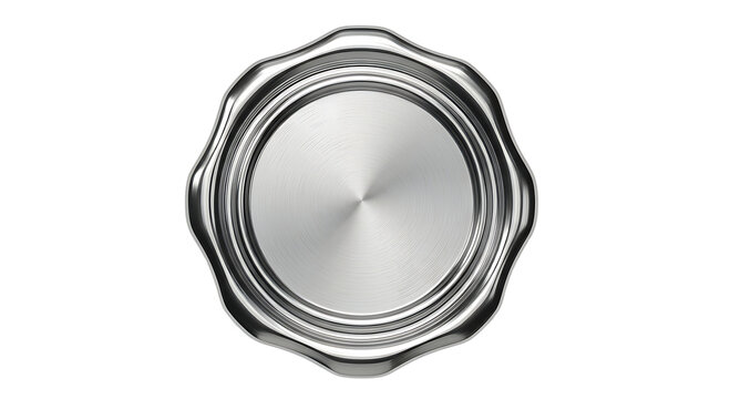 Shiny metallic gear wheel icon with intricate mechanical teeth isolated on transparent background