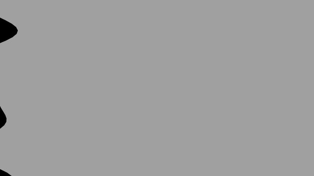 Gray liquid wave splashing across screen, flat wipe transition transparent loop animation