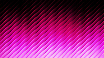 Abstract Background Featuring Glowing Neon Pink Diagonal Parallel Lines with Gradient Shadow Effects