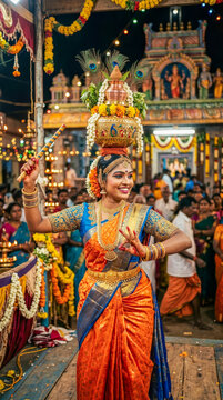 Karakattam, Karagattam, Karakattam dance, Karagattam dance, Tamil folk dance, Tamil Nadu culture, traditional Indian dance, folk performance, village festival, temple festival, folk artist, folk music