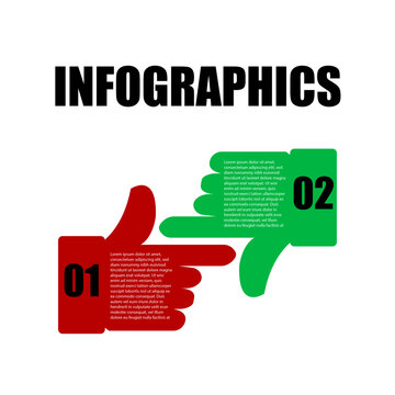 Beautiful and Professional two thumb Infographic 