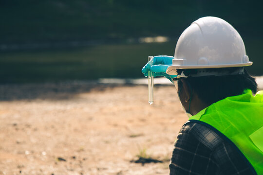 Field inspection and water sample collection to protect natural water resources.