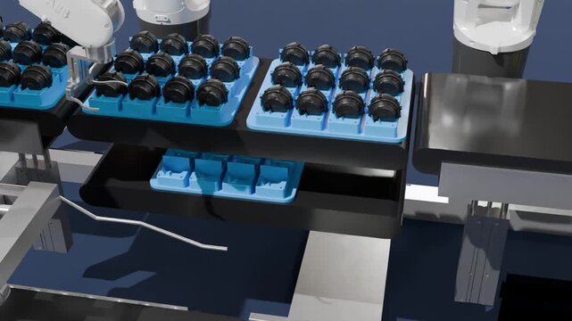 automatic manufacturing robotic arm 3D