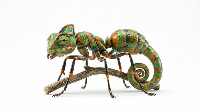 ​A metaphor for ultimate adaptability and teamwork: A fictional chameleon-ant character.