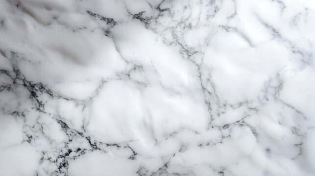 Elegant white marble texture with subtle gray veining. This striking marble surface showcases a harmonious blend of white and gray patterns that evoke elegance and sophistication