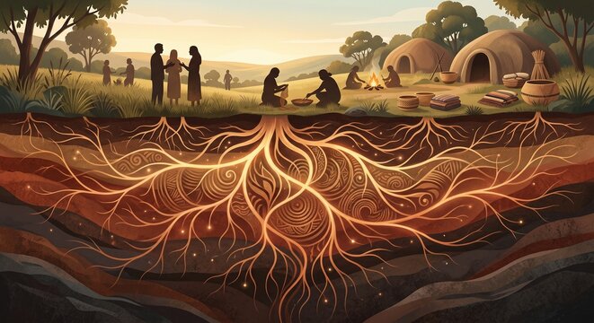 Ancient roots illuminating indigenous life and community traditions