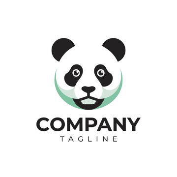 Panda logo with teal facial accents.