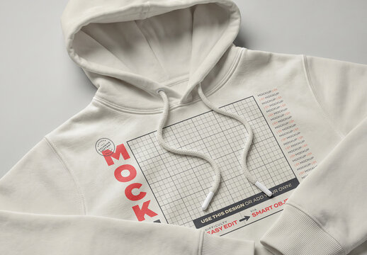 Hoody Front Logo Design Fashion Mockup