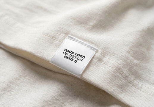 Small Bottom Label Tshirt Design Mockup