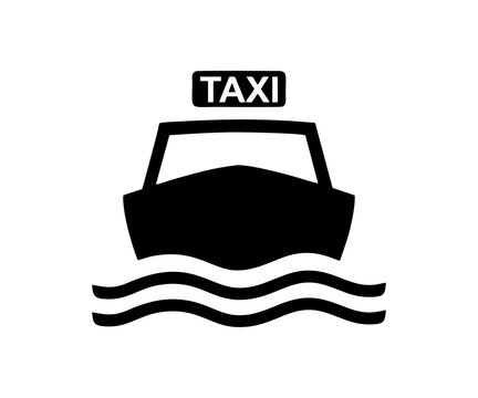 TF 035: Water taxi, or Water taxis signs. Transportation facilities vector design and illustration.
