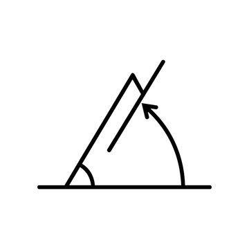Geometric Angle Line Intersection Symbol.
