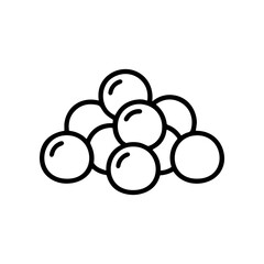 Group of shiny round balls stacked. © adnan
