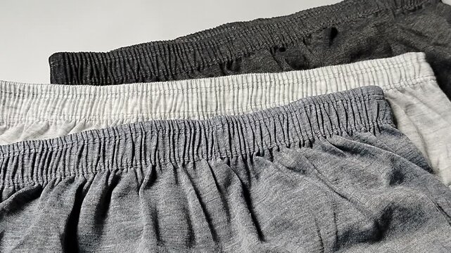 close-up of unused underwear featuring smooth textile material and clean craftsmanship. Suitable for fashion catalogs, online shopping, clothing advertisements, garment production, and hygiene-related