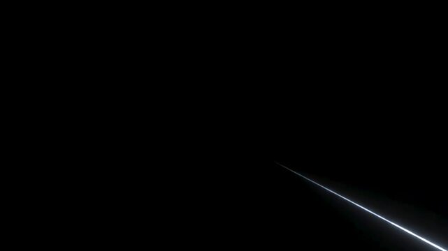 Royal gold light beam ricochet animation with aggressive cinematic motion on black background