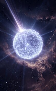Stellar explosion supernova in deep space nebula with supernova, explosion