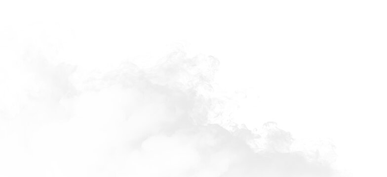 Clouds on a transparent background showing soft, diffuse shapes and textures without any distinct features or colors