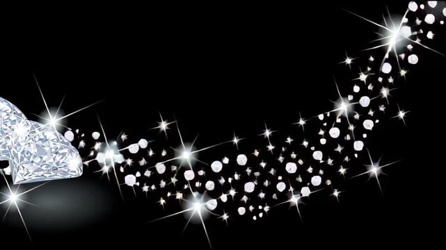 Sparkling star trail with glitter magical abstract background, abstract motion background for modern creative design