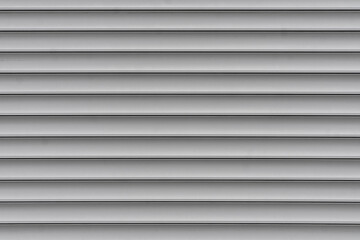 Fototapeta premium Grey horizontal metal roller shutter or siding texture back