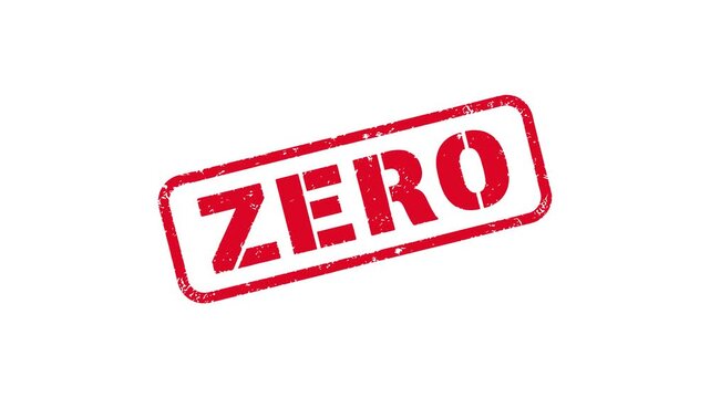 Zero rubber stamp animation video