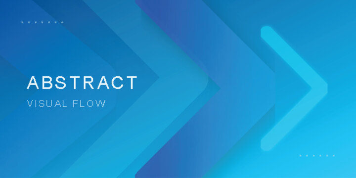 Abstract blue background with geometric arrow shapes