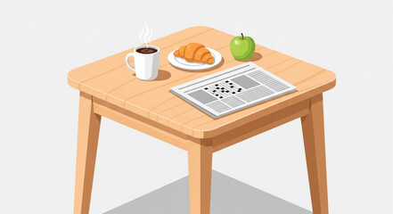 office desk with a blackboard and a table © Kangmas