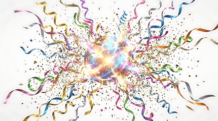Naklejka premium colorful paint splashes