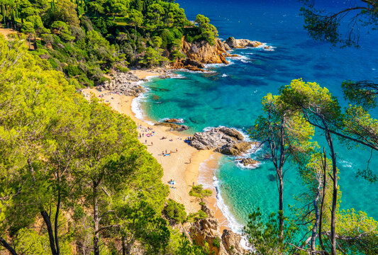 Cala Boadella, Lloret de Mar, Costa Brava in Spain's Catalonia region