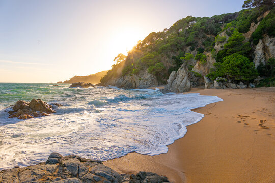 Cala Boadella, Lloret de Mar, Costa Brava in Spain's Catalonia region