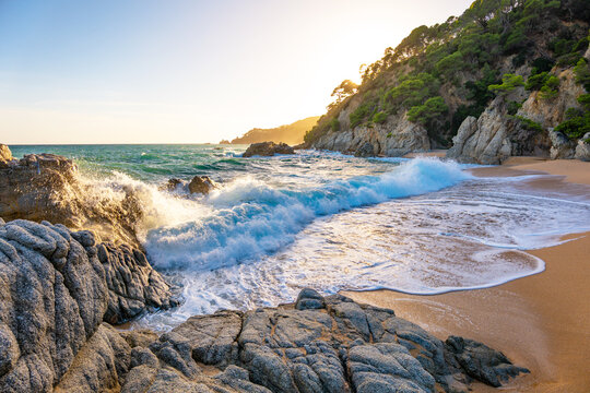 Cala Boadella, Lloret de Mar, Costa Brava in Spain's Catalonia region