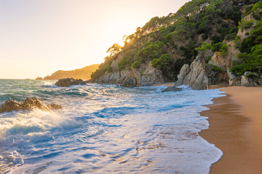 Cala Boadella, Lloret de Mar, Costa Brava in Spain's Catalonia region