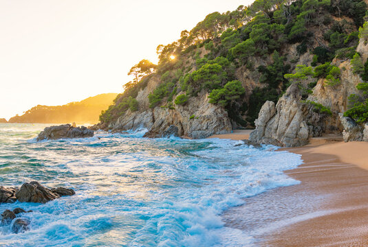 Cala Boadella, Lloret de Mar, Costa Brava in Spain's Catalonia region