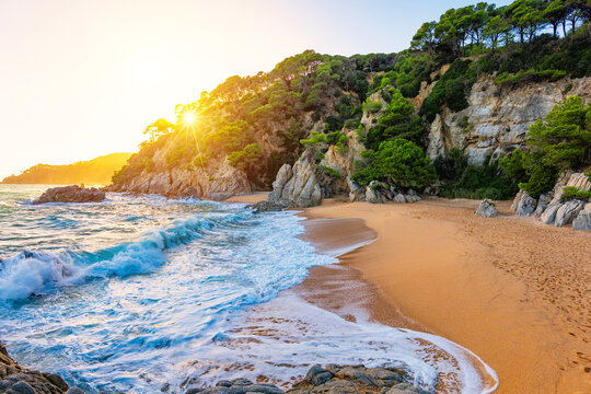 Cala Boadella, Lloret de Mar, Costa Brava in Spain's Catalonia region