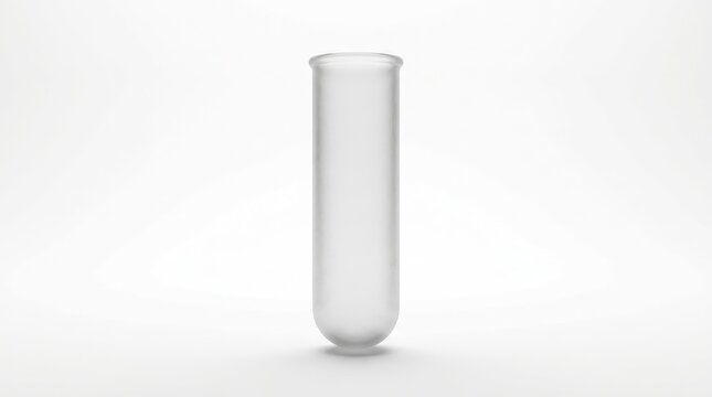 Clear glass test tube high resolution image of essential laboratory objects for scientific research