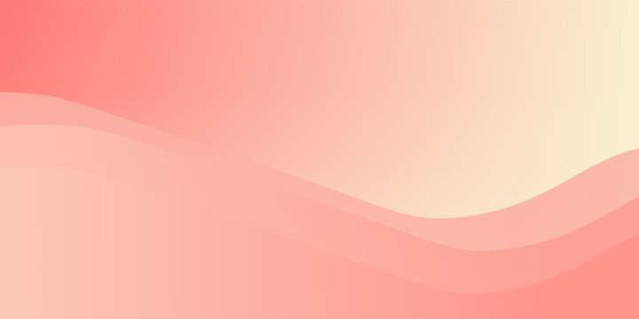 Abstract pastel peach gradient background with soft flowing waves modern minimalist vector illustration design template