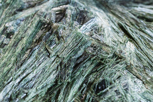 surface of natural actinolite rock close-up