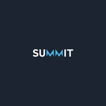 Summit typography logo template vector, suitable for your design need, logo, illustration, animation, etc.
