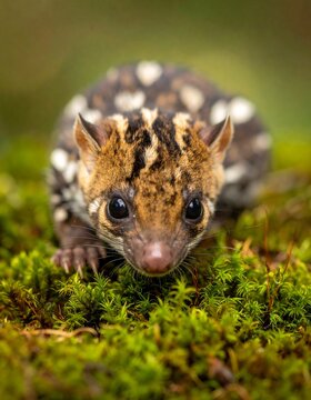 Close-Up Portrait Of A Spotted Northern Quoll