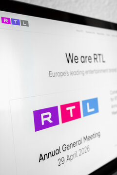 Mexico city, mexico, 04 22 2026, rtl group website displaying annual general meeting information