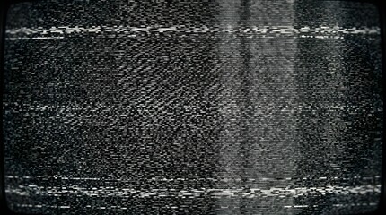 Obraz premium Vintage CRT Television Static Noise Background Texture With Retro Analog Screen Interference Effect