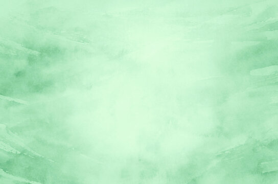 Abstract green watercolor background texture