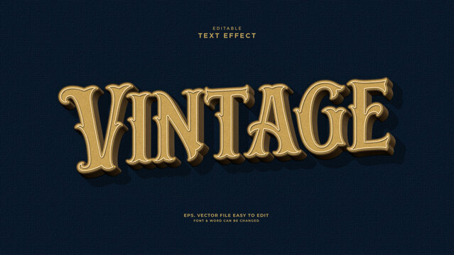 Vintage  editable text effect, western text style