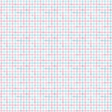 Pastel Blue and Pink Watercolor Plaid Seamless Pattern