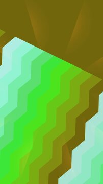 Abstract Gradient: A dynamic abstract composition featuring a vibrant gradient of green and blue hues arranged in a zig-zag pattern, evoking a sense of movement and energy.