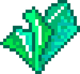 Fototapeta premium Crystal Shard Loot Pixel Art