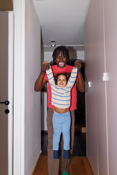Hanging around with dad