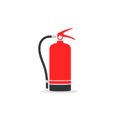 Fototapeta premium Red fire extinguisher standing ready