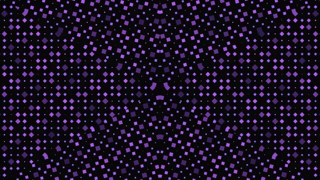Abstract Geometric Pattern: A mesmerizing abstract pattern of countless small, light purple diamonds arranged in concentric circles against a dark background.